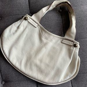 Ruehl No. 925 Cream Leather Shoulder Bag